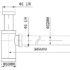 Vandlås gunmetal