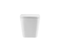 Væghængt toilet kantet m/Vortex skyl - hvid