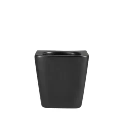 Væghængt toilet kantet m/Vortex skyl - sort