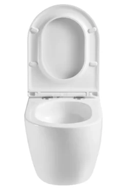Væghængt toilet rund m/Vortex skyl - hvid