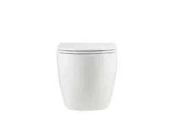 Væghængt toilet rund m/Vortex skyl - hvid