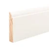 Vægliste fyr hvid - 9 x 43 x 3000 mm