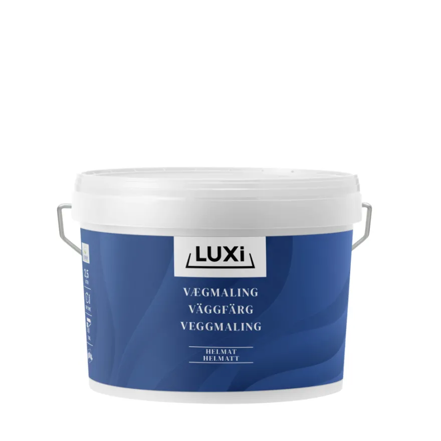 Vægmaling 3 havblå 2,25 liter - LUXI®