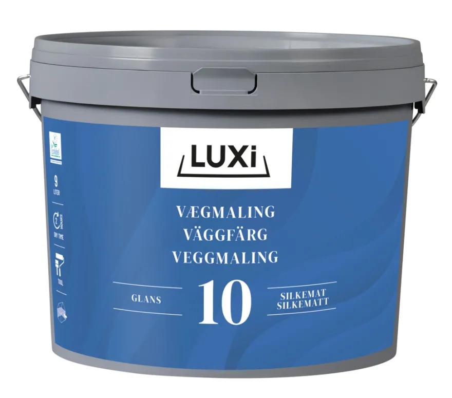 Vægmaling 10 modehvid 9 liter - LUXI®