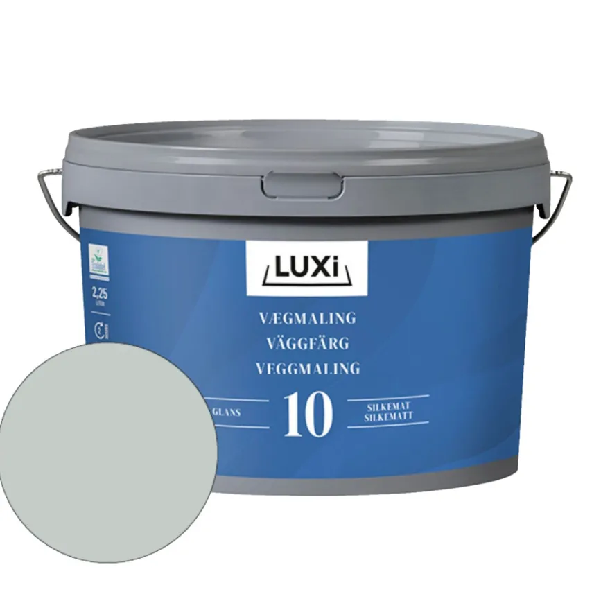 Vægmaling 10 støvet mynte 2,25 liter - LUXI®