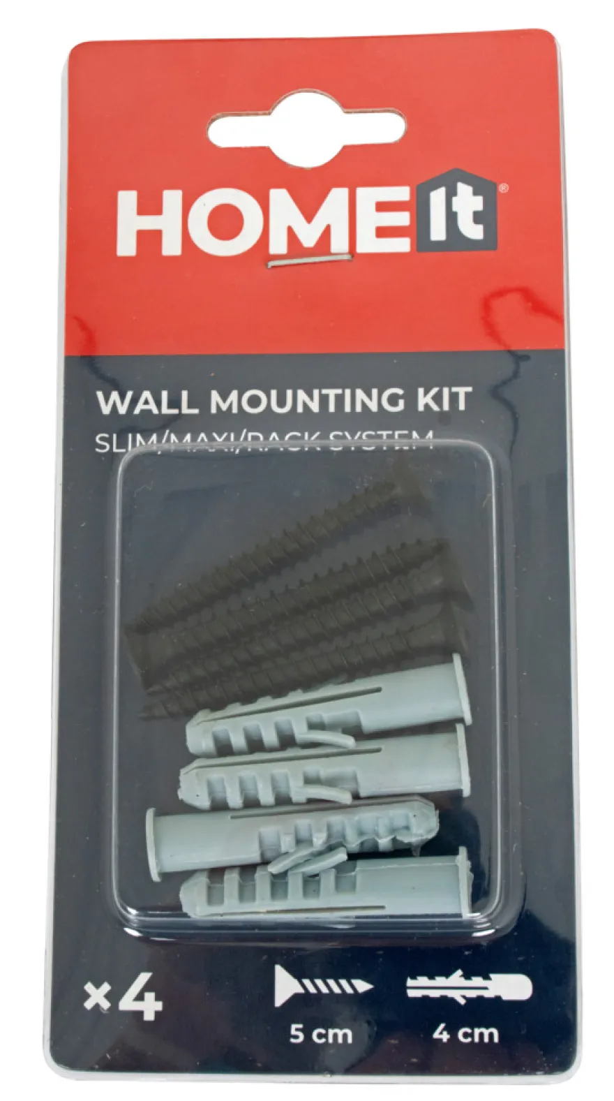 Vægmonteringssæt t/Rack/Maxi/Slim sort