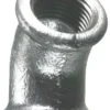 Vinkel galvaniseret 3/4" - muffe/muffe 45 gr.