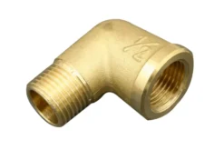 Vinkel messing 1/2" muffe/nippel