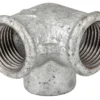Vinkel m/sideudløb galvaniseret 1/2"