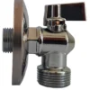 Vinkelventil 1/2" x 3/4" med kontraventil krom