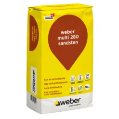 Weber Multi 280 Farvet hæftemørtel Sandsten 18 kg