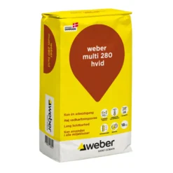 Weber Multi 280 hæftemørtel hvid 18 kg