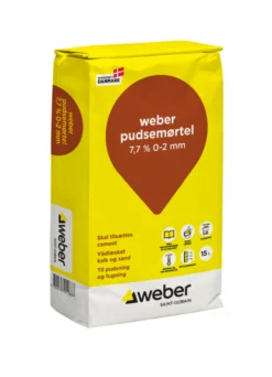 Weber strand-/pudsemørtel 7,7% - 15 liter