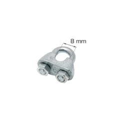Wireklamme 8 mm 2 stk.
