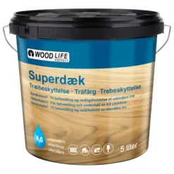 Woodlife Superdæk hvid træbeskyttelse 5 liter