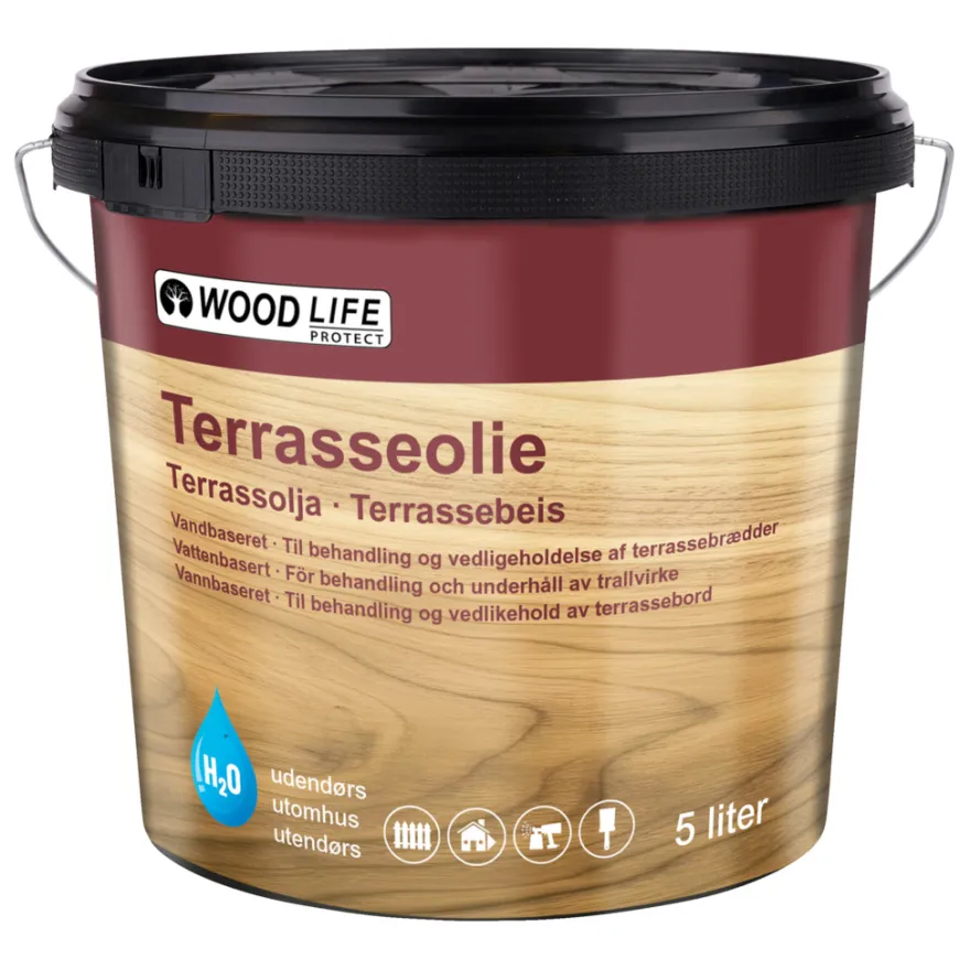 Woodlife terrasseolie klar 5 liter